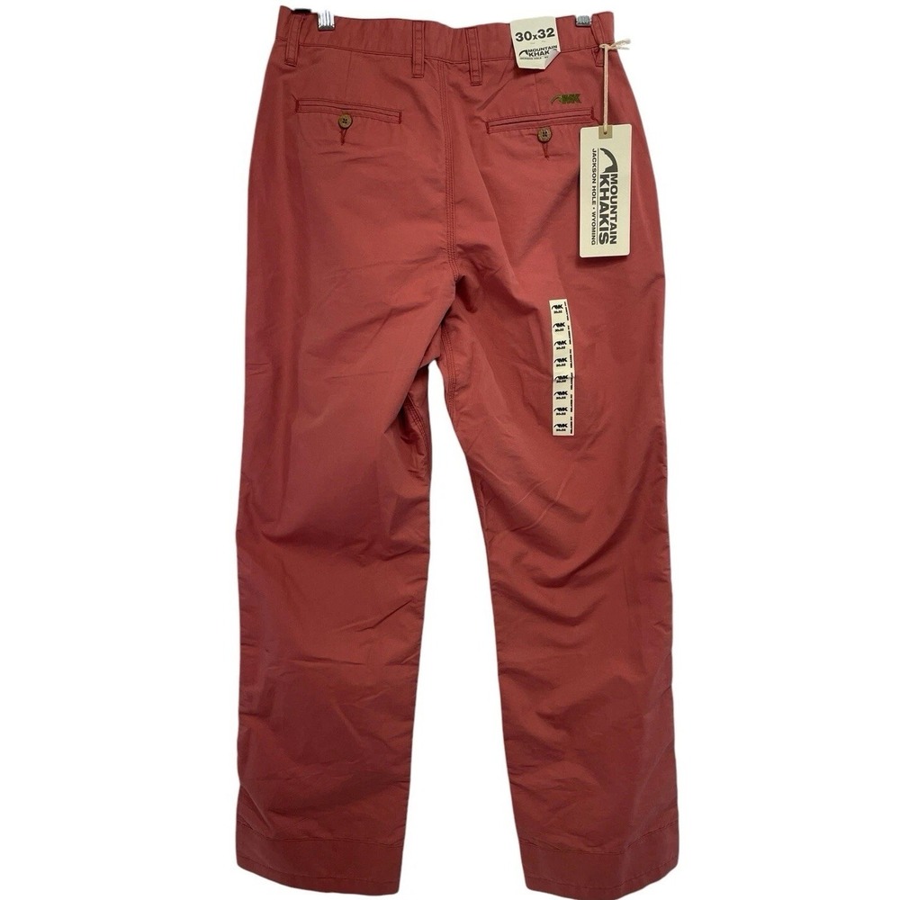 Mountain Khakis Rojo Mens 30x32 Relax Fit  Coral Colored Poplin Pant (C50) NWTs